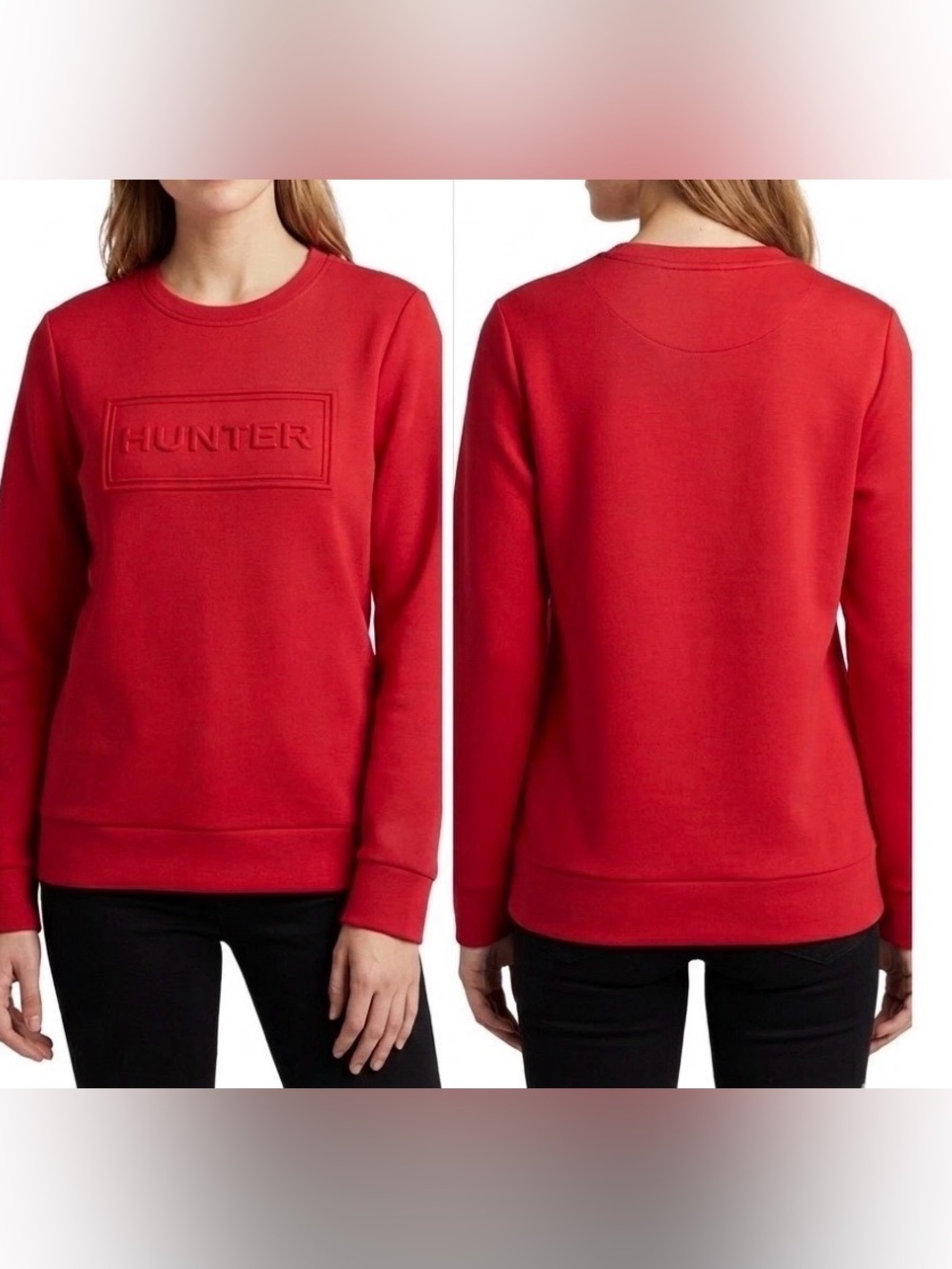 Hunter Ladies’ Embossed Logo Crewneck Sweatshirt - size L